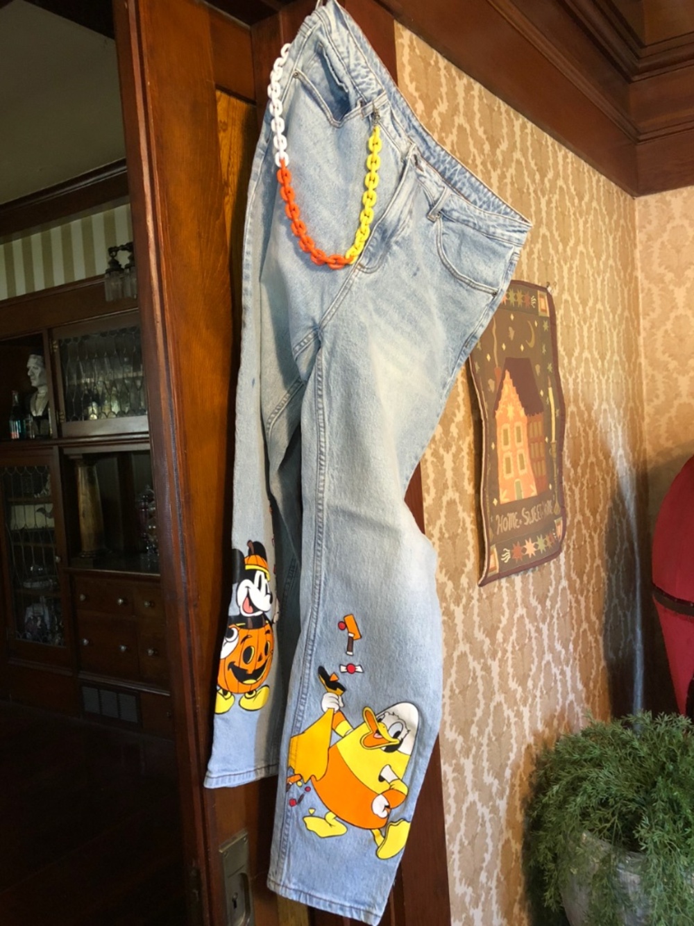 Disney Halloween 90s style midrise mom jeans